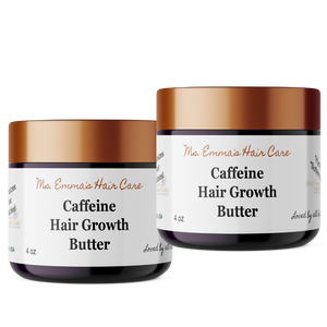 4 oz CAFFEINE HAIR GROWTH BUTTER - 2 BUTTER BUNDLE!