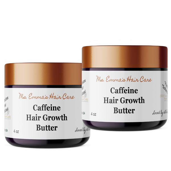 4 oz CAFFEINE HAIR GROWTH BUTTER - 2 BUTTER BUNDLE!
