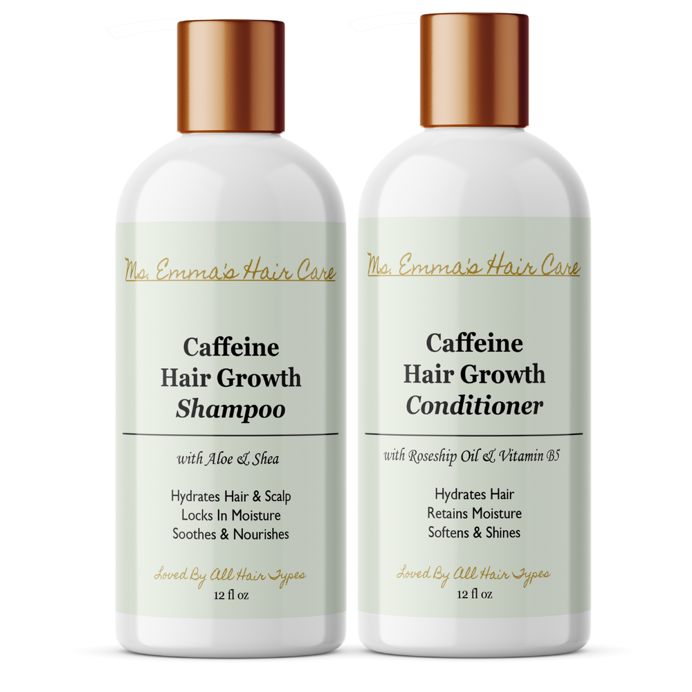 12 oz CAFFEINE HAIR GROWTH SHAMPOO AND CONDITIONER