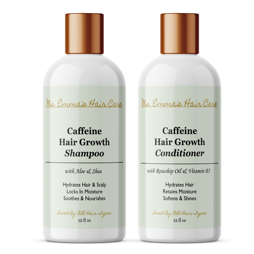 12 oz CAFFEINE HAIR GROWTH SHAMPOO AND CONDITIONER