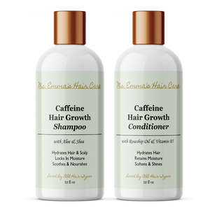 12 oz CAFFEINE HAIR GROWTH SHAMPOO AND CONDITIONER