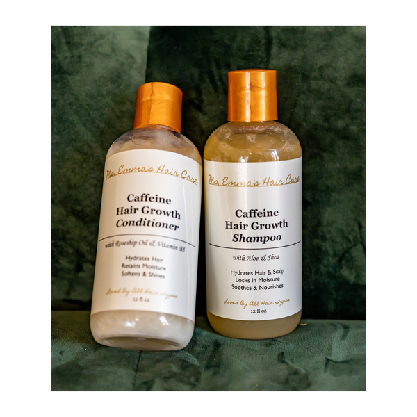 12 oz CAFFEINE HAIR GROWTH SHAMPOO AND CONDITIONER