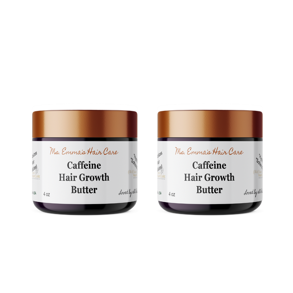 4 oz CAFFEINE HAIR GROWTH BUTTER - 2 BUTTER BUNDLE!